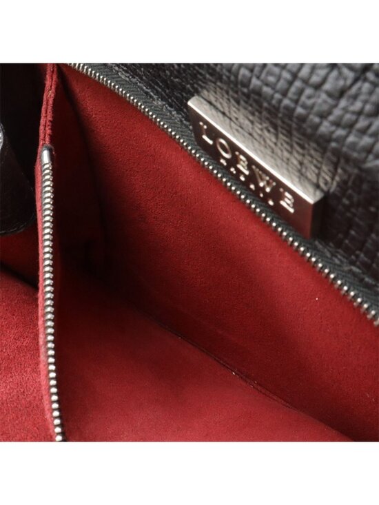 Loewe Backpack Leather Black Silver main image 7
